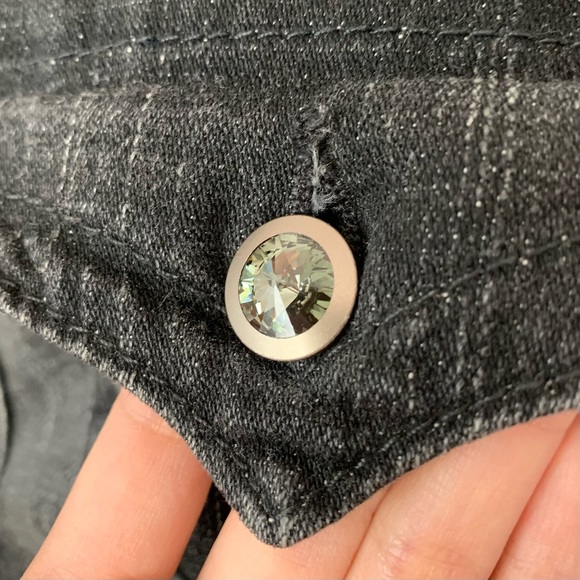 True religion Swarovski Crystal flap pocket distressed denim jeans - Picture 12 of 17